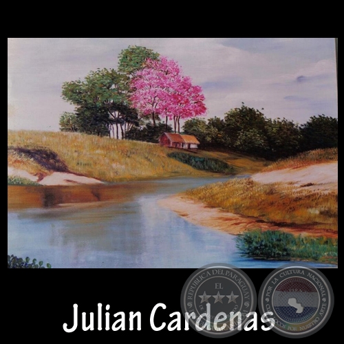 RÍO TEBICUARY, 1998 - Óleo sobre tela de JULIÁN CARDENAS